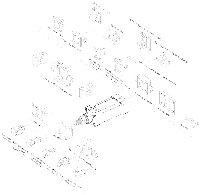 Jak dobierać elementy mocujące do siłowników pneumatycznych? - Baza Wiedzy - Air-Com Pneumatyka
