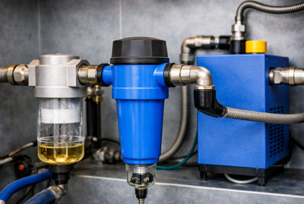 Separator cyklonowy. Grafika poglądowa.